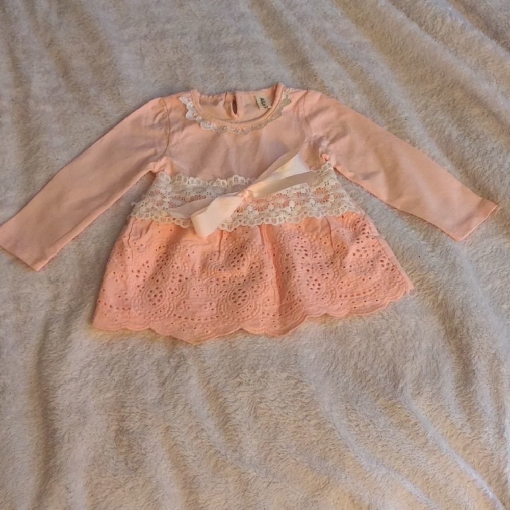 Aile Rabbit - Baby Size 6-9 months - Pink Infant Dress